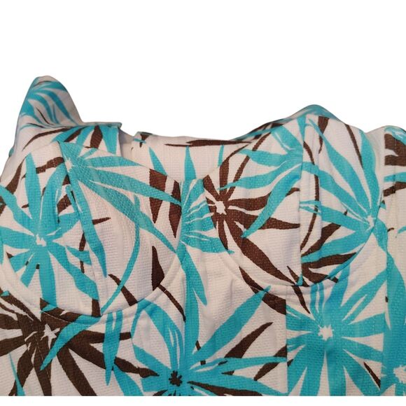 Milly Sweetheart Bust Knee Length Sheath Floral Dress Size 8 - Picture 5 of 12